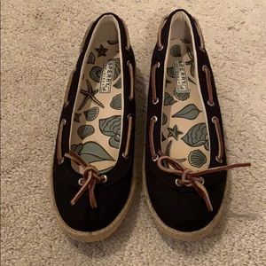 SPERRY Topsider Navy Canvas Shoes